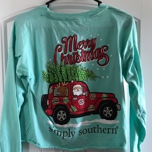 Simply southern long sleeve crop top